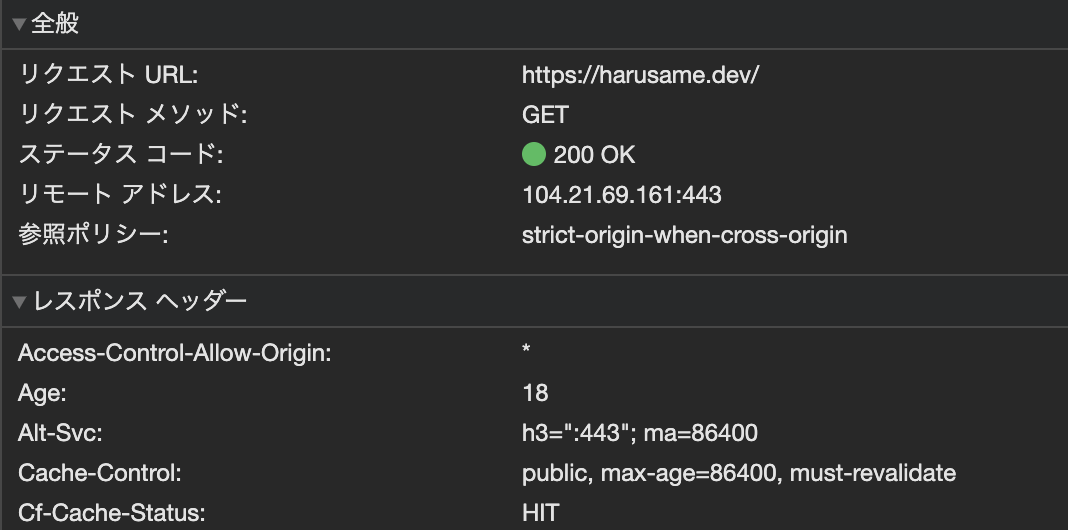 Cloudflare でサイト全体の html をキャッシュさせる はるさめ.dev はるさめ.dev